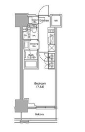 ザ・パークハビオ新御徒町 503 間取り図