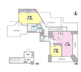 ロイヤルステージ目白 405 間取り図