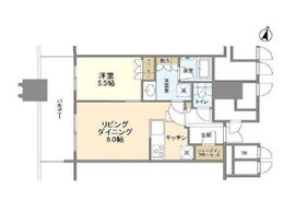 パークコート文京小石川ザ・タワー 23階 間取り図