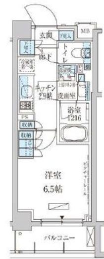 パークアクシス池上 106 間取り図
