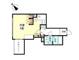 アクシア新宿御苑 3階 間取り図