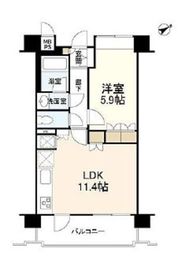 東急ドエルアルス恵比寿イスト 12階 間取り図