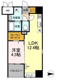 Trio Mare 蔵前（トリオマーレ蔵前） 301 間取り図