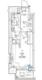 ガリシア浜松町 6階 間取り図