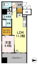 Trio Mare 蔵前（トリオマーレ蔵前） 305 間取り図