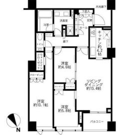 プレミスト南青山 3階 間取り図