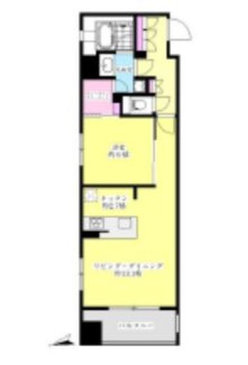 ダイナシティ浅草 11階 間取り図