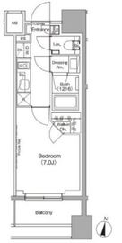 ザ・パークハビオ代々木初台 702 間取り図