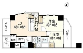 ヴィンテージ中目黒 4階 間取り図