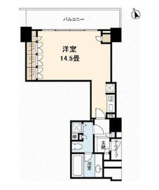 セントラルレジデンス新宿シティタワー 5階 間取り図