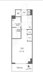 アクサス代々木アジールコート 4階 間取り図