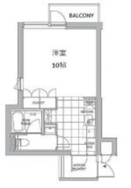 エスセナーリオ渋谷 402 間取り図