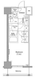 ザ・パークハビオ巣鴨 307 間取り図