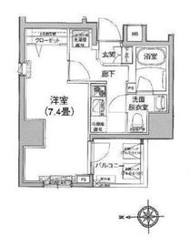 アイル秋葉原ノース参番館 6階 間取り図