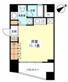 プラティーク新宿ウエスト 502 間取り図