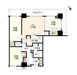 キャナルファーストタワー 11階 間取り図