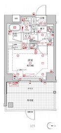 クレイシア森下ステーションサイト 1階 間取り図