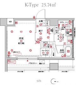 クレイシア森下ステーションサイト 6階 間取り図