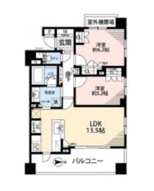 ライオンズシティ中野ファースト 2階 間取り図