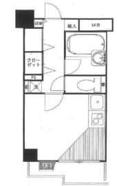 ブロードシティ東京 9階 間取り図