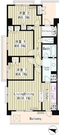 クラッサ目黒かむろ坂 101 間取り図