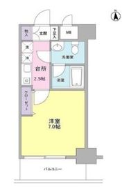 セレーノ品川 403 間取り図