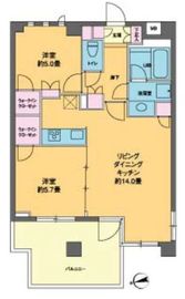 カスタリア高輪台2 501 間取り図