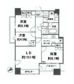 アトラスタワー西新宿 11階 間取り図