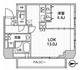 ジェノヴィア浅草橋2スカイガーデン 703 間取り図