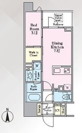 グランリビオ芝大門 3階 間取り図