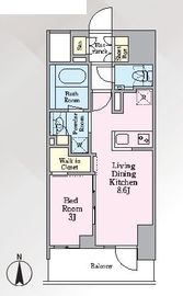 グランリビオ芝大門 2階 間取り図