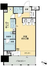 イクサージュ目黒 3階 間取り図