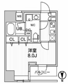 ジェノヴィア浅草橋2スカイガーデン 702 間取り図