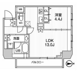 ジェノヴィア浅草橋2スカイガーデン 803 間取り図