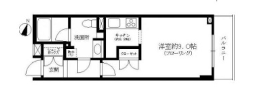 Feel A 飯田橋 6階 間取り図