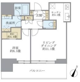 六本木グランドタワーレジデンス 7階 間取り図