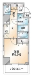 コンシェリア麻布十番 10階 間取り図