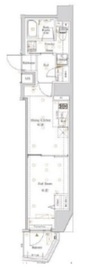 ログ初台 1102 間取り図