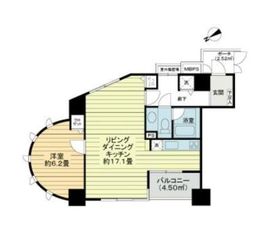 ユニーブル島津山 2階 間取り図