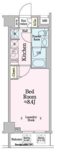イアース本所吾妻橋 5階 間取り図