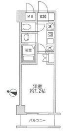 レジディア新宿イースト 606 間取り図