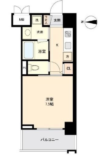 ロイジェント板橋本町 507 間取り図