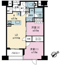 ファインレジデンス三田 4階 間取り図