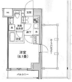 ルフレプレミアム芝公園 7階 間取り図