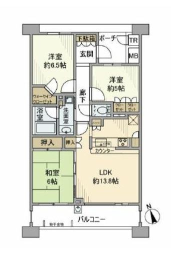 グランエスタ 6階 間取り図