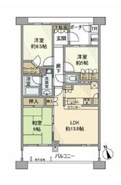 グランエスタ 6階 間取り図