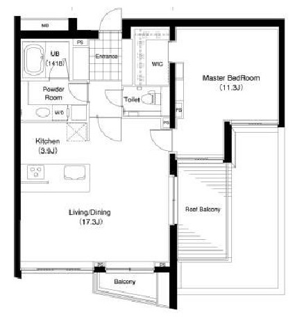 ル・シヤージュ神宮前 502 間取り図