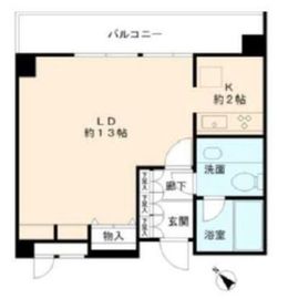 ヒューリック目黒三田 510 間取り図