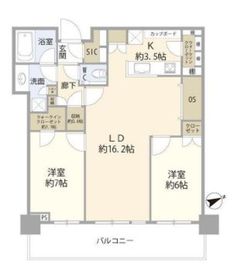 グローバルフロントタワー 22階 間取り図