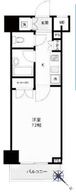 パレステュディオ新宿パークサイド 6階 間取り図